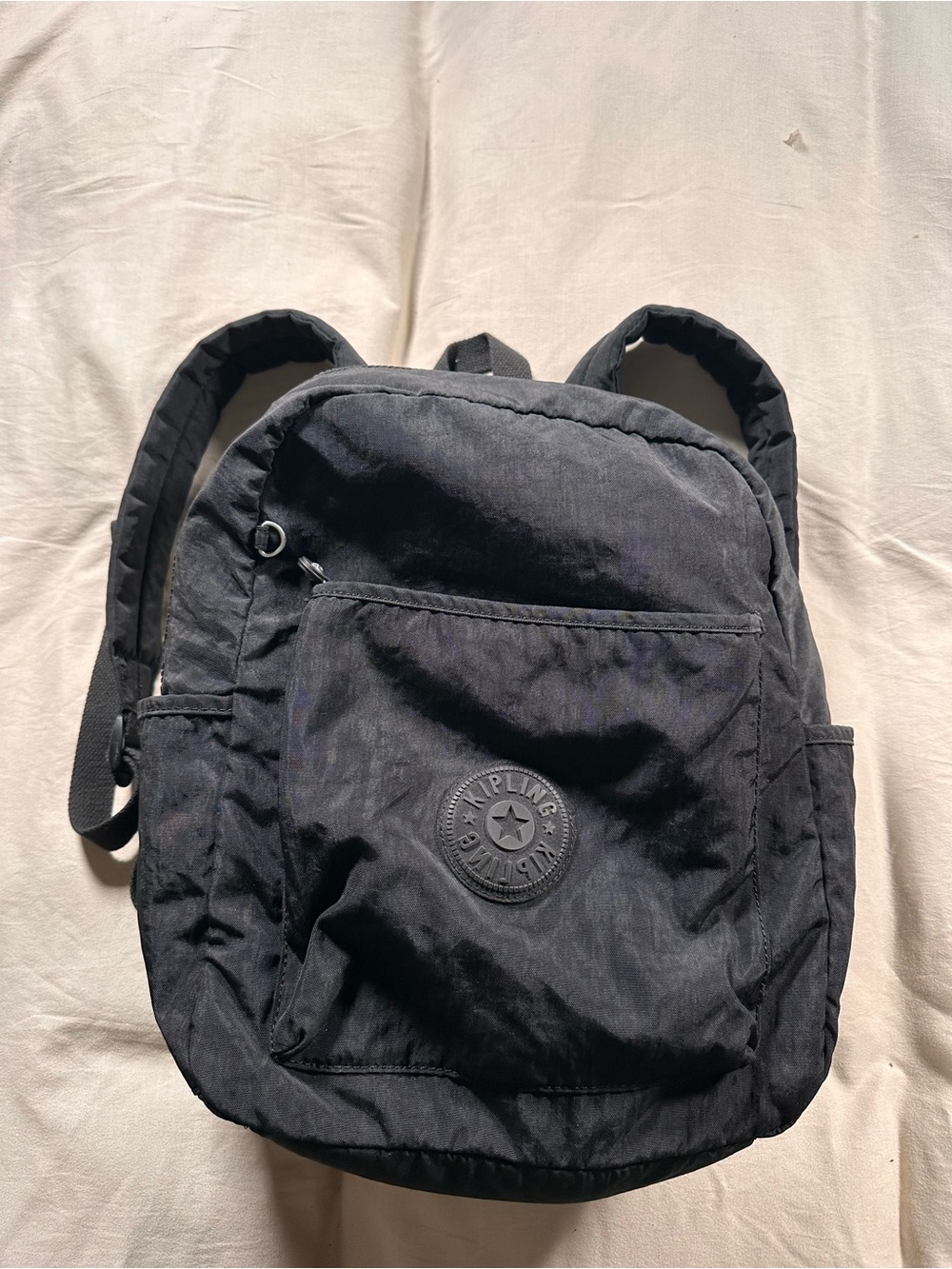 Kipling Bennett Women Medium Backpack Black Noir Nylon Retro Casual